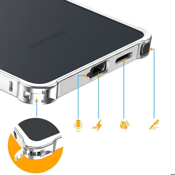 Skyddsbump för Galaxy S26 Ultra Minimalistisk Design med Silverkameraomkrets Grå