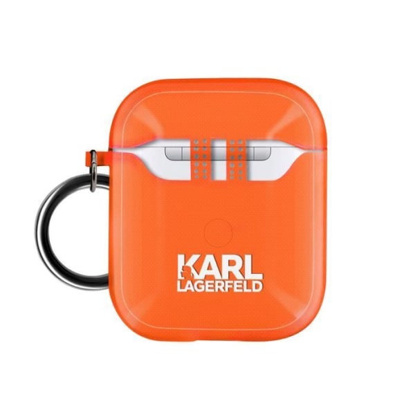 Karl Lagerfeld Orange Airpods-fodral