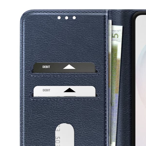 Pungetui til Galaxy S26 Ultra Chesterfield Prægning Standfunktion Blå Blå