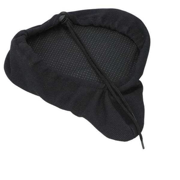 Cykelsædeovertræk - Dunlop - Memory skum - Sort - 26x23,5 cm - 150 g sort