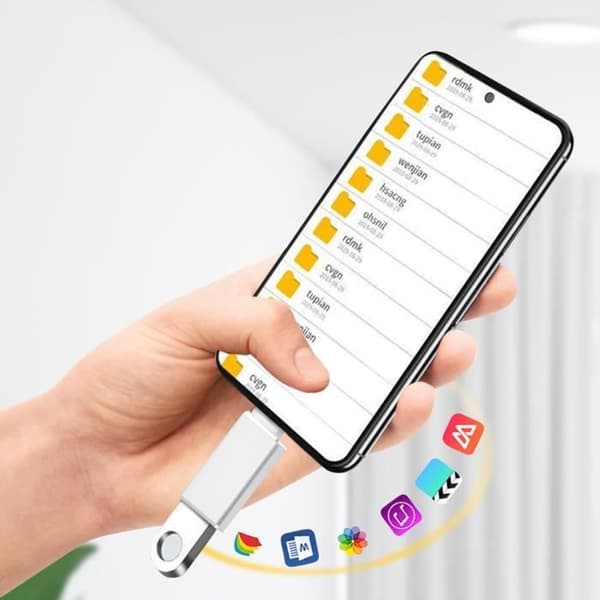 OTG USB-adapter - Hun til USB-C - Sølv - Dataoverførsel - Kompakt