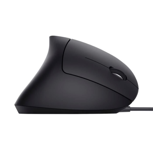 Trust Verto Vertical Wired Mouse, Ergonomic, 1000-1600 DPI, Prevention of Mouse Syndrome and Epicondylit, för PC/laptop/Mac