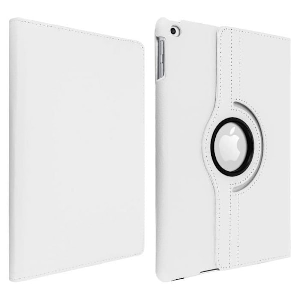 Etui folio - Apple - iPad 9.7 (2017) - Støtte roterbar 360° - Øko-læder - Fuld beskyttelse Vit