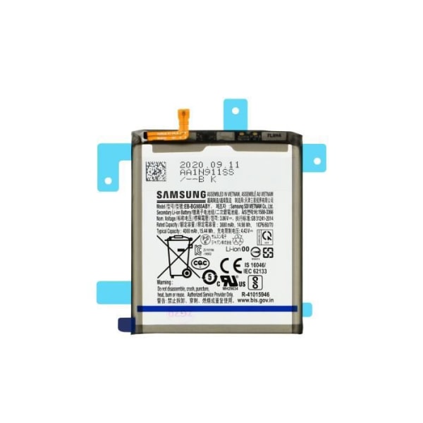 Internt batteri Samsung Galaxy S20 4000mAh Original EB-BG980ABY Service Pack