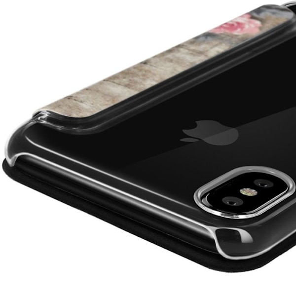 Housse iPhone X / XS T511 Portefeuille Pariisi Champs Élysées Akashi Svart