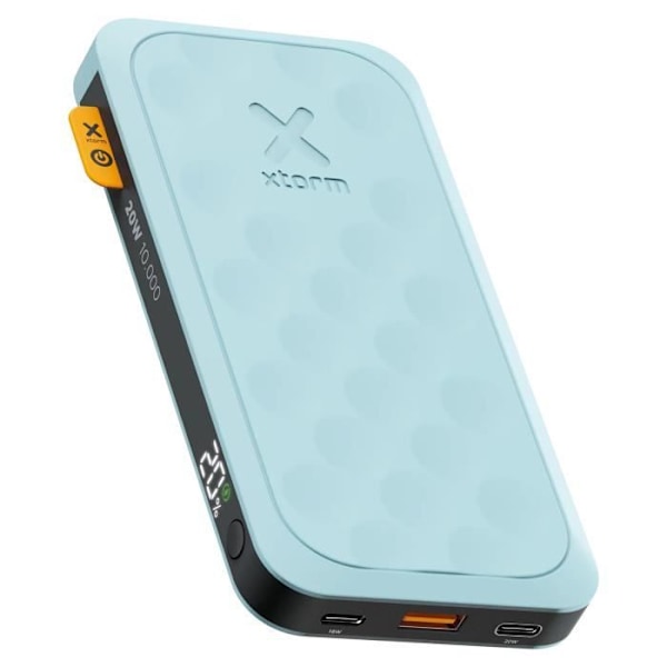 Batteri Extern - XTORM - Fuel Series 5 - 10000mAh - 20W - 2x USB-C + USB - LED-skärm Blå