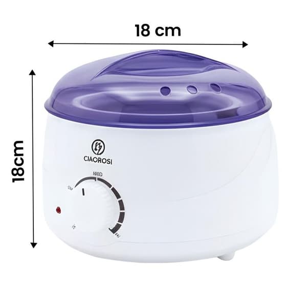 Elvärmare för vax - AVIZAR - 100W - 500ml - Multifunktion - Vit Vit