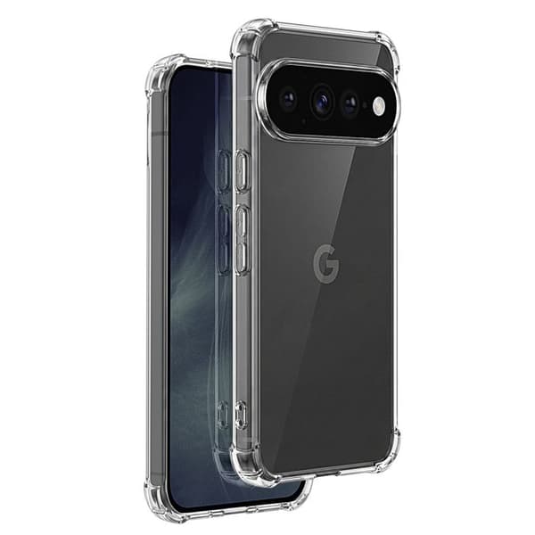 Silicone Cover til Google Pixel 11 med Forstærkede Hjørner Transparent Vit