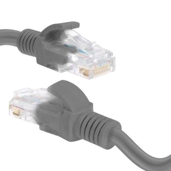 LinQ RJ45 Ethernet nätverkskabel kategori 6 Snabb anslutning Pålitlig 1,8 m grå