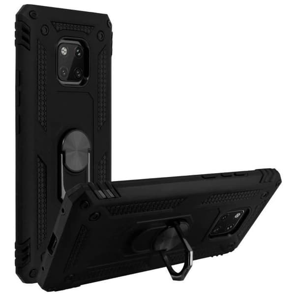 Coque - AVIZAR - Mate 20 Pro - Bi-materialer - Holdring - Sort videostander Svart