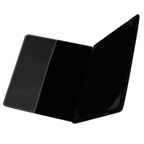 Universal Tablet Case 7 inches - BLUN - Cover with Stand - Black Velvet - Integrated Storage Svart