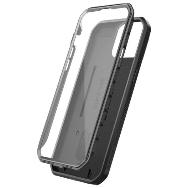 SUPCASE Unicorn Beetle Pro Iskunkestävä iPhone 15 Pro -kotelo musta - Sotilasstandardi MIL STD 810G - Jalustatoiminto Svart