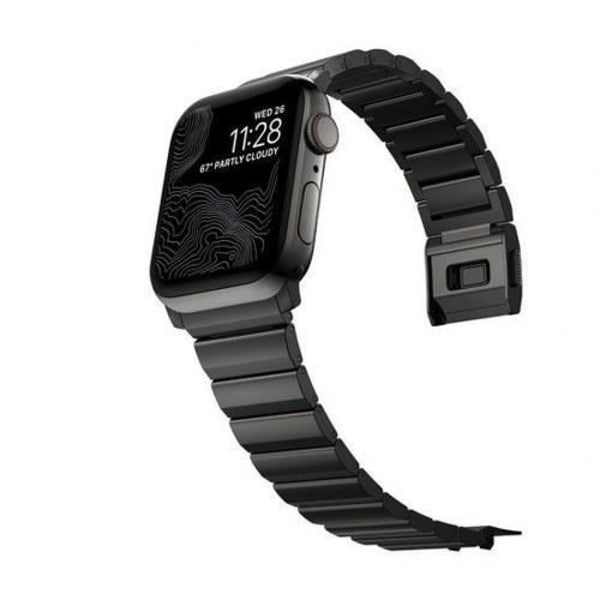 Rem V2 för Apple Watch 1-9 och SE 42-44-45 mm Nomad Mörkgrå Grå