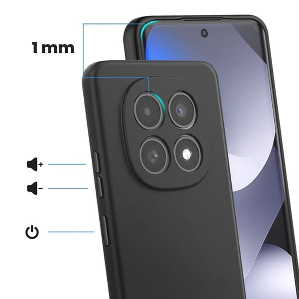 Cover til Redmi Note 15 4G / 5G Blød og Robust Sort Svart