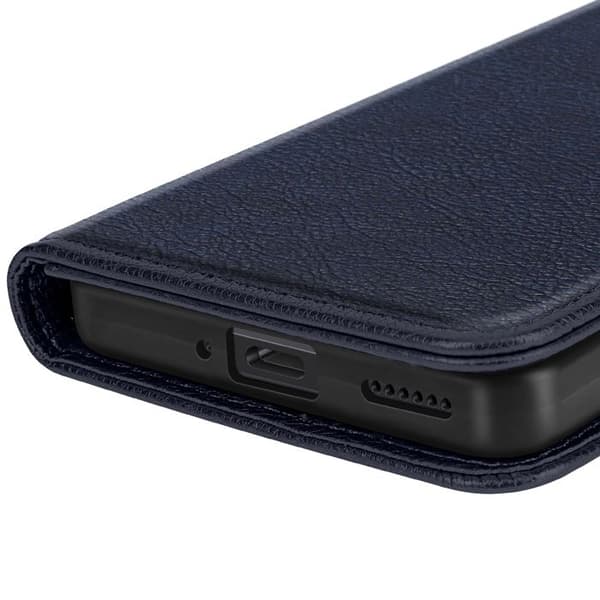 Étui til Honor Magic 7 Pro - Chesterfield - Mørkeblå - Brieftaske - Videostøtte - Magnetisk Blå