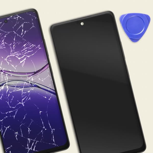 Fullskærm - RELIFE - Oppo A5 Pro 5G - LCD IPS - Kapacitiv Touchscreen - Sort Svart