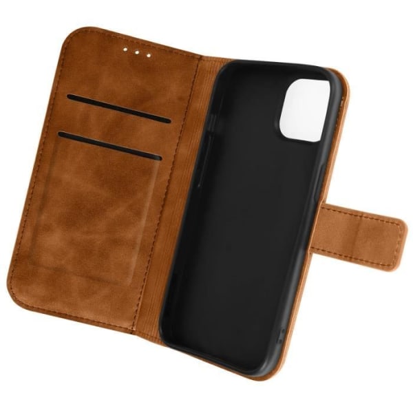 iPhone 14 Soft-touch cover Brown Flip cover