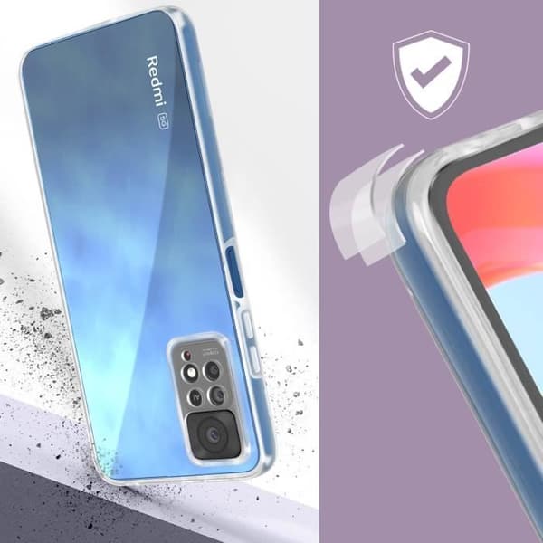 Telefoncase - AVIZAR - Redmi Note 11 Pro 5G - Fleksibel og stiv - Hvid - Letvægtsdesign Vit