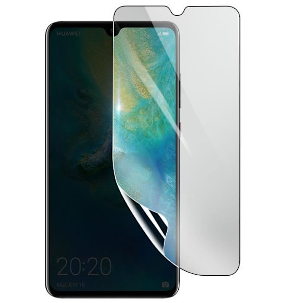 Näytönsuoja - 3MK - Huawei Mate 20 - Iskunkestävä Hydrogeeli - Läpinäkyvä - Naarmuuntumaton Transparent