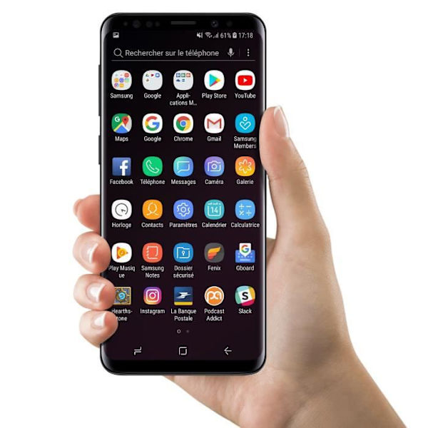 Komplett block Samsung Galaxy S9 Plus Original Touch Glas LCD-skärm Lila
