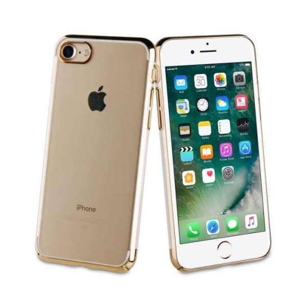 MUVIT Crystal Gold Edition-fodral: Apple iPhone SE / 8 / 7 / 6S / 6