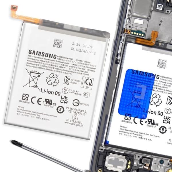 Intern Batteri - SAMSUNG - Galaxy A35 5G - 5000mAh - Lithium Ion - Hvid Vit