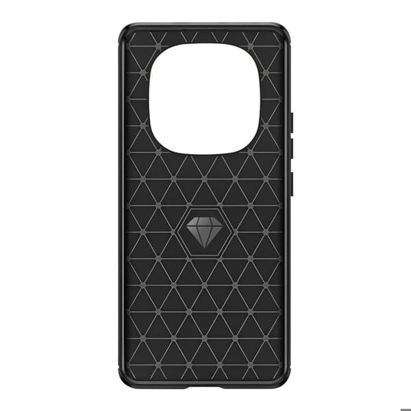 Cover til Redmi Note 15 5G / 4G i Silikone med Carbon Effekt Børstet Tekstur Sort Svart