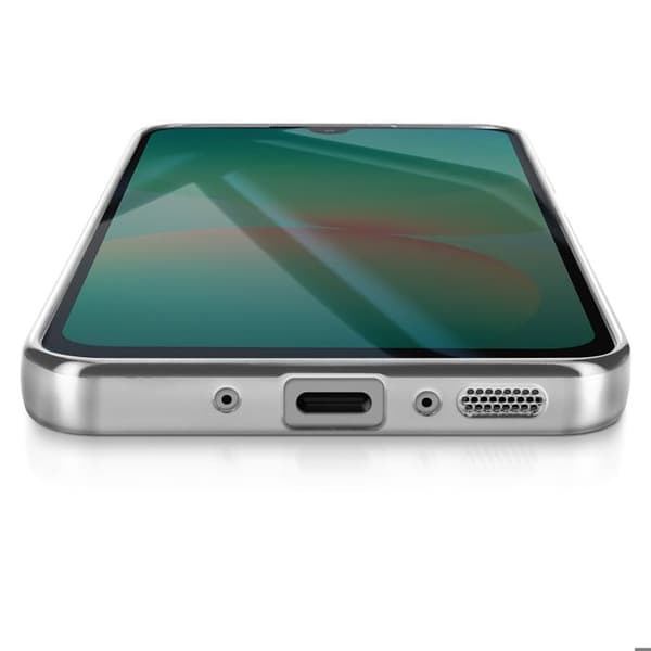 Coque til Galaxy A26 Kompatibel med MagSafe med Sølv Krom Kant Grå