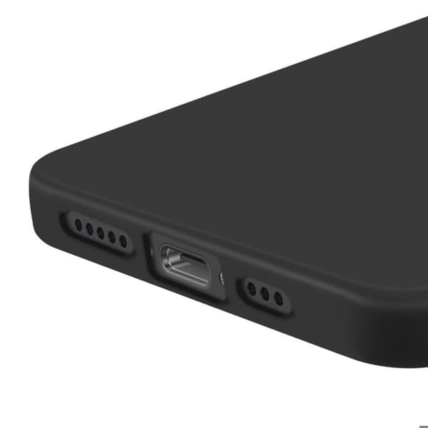 Coque - iPhone 16e - Mjuk Silikon - Repellerande - Ultra-Tunna Skydd Svart
