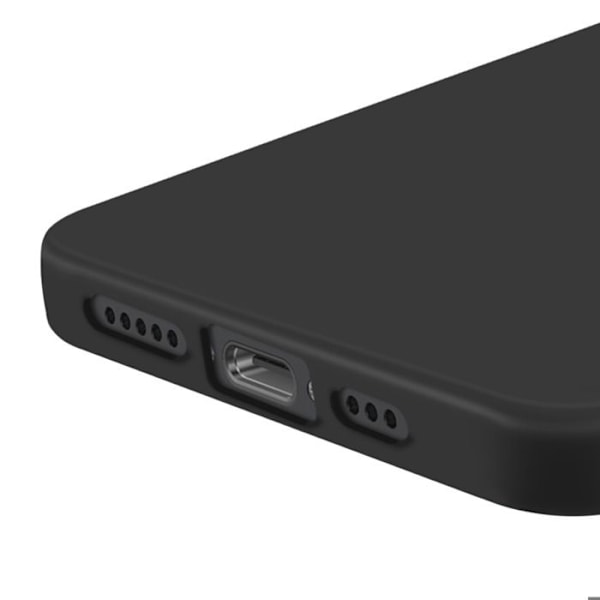 Coque til iPhone 16e Silikone Blød Tynd Let Sort Svart