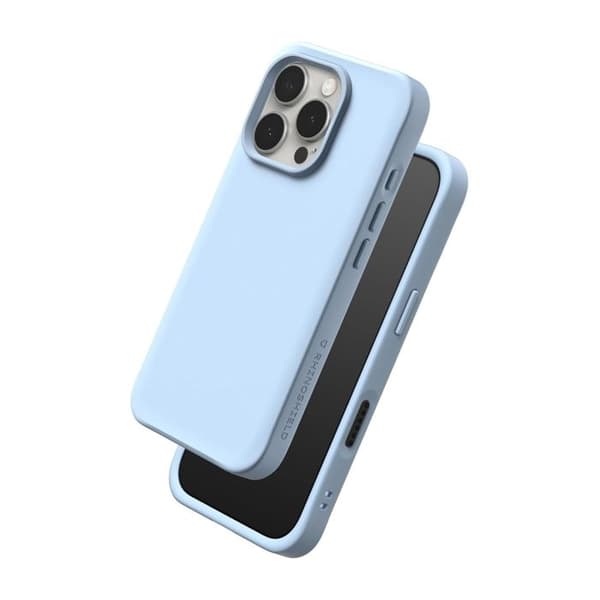 Cover til iPhone 16 Pro Max RHINOSHIELD SolidX Stødabsorberende kompatibel med Magsafe Lys blå Blå