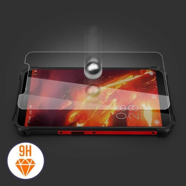 Skyddsglas - IMAK - Oukitel WP5 / WP5 Pro - Härdat glas - Ultrafint - Stötsäkert Vit