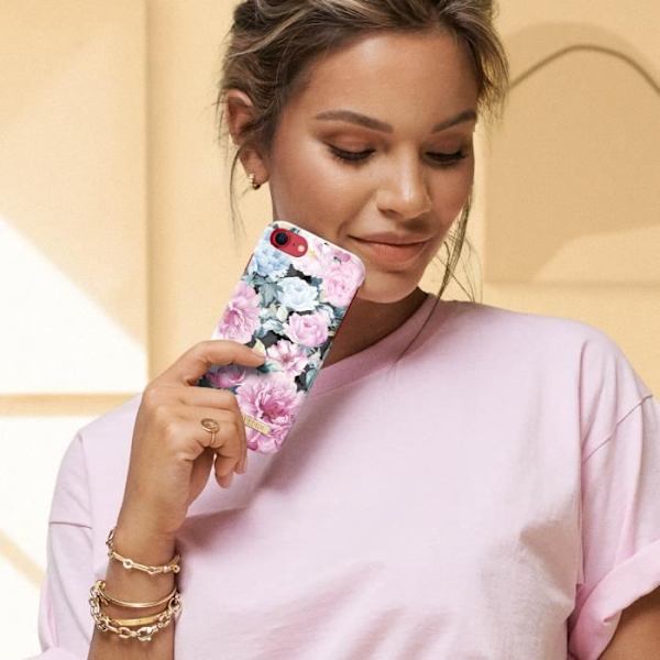 Coque iPhone SE 2022, 2020, 8, 7, 6S, 6 - Ideal of Sweden - Pionträdgård - Rigid - Rosa - Trådlös laddning QI Rosa