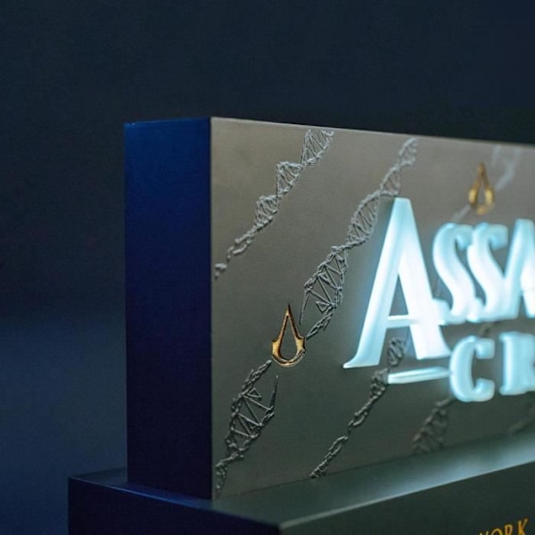 Assassin's Creed Logo LED-lamppu 22 cm - Neamedia Icons Lghtac - Musta - Sisäkäyttöön