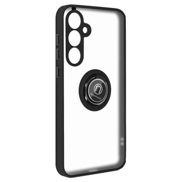 Taske til Samsung Galaxy A55 - AVIZAR - Ringrip - Metalring - Standfunktion - Sort Svart
