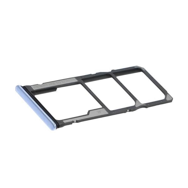 SIM-kortskuffe - AVIZAR - Xiaomi Redmi A3 - Lys blå - Dual Nano SIM - micro-SD Blå