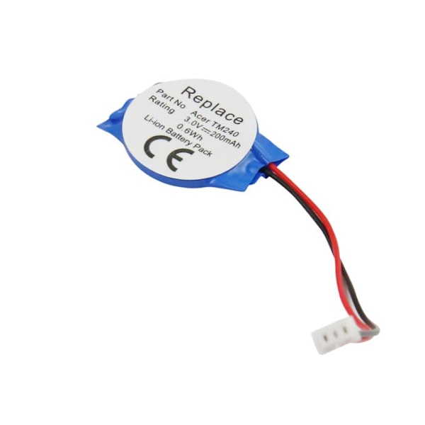 CMOS Li-ion akku 3V 200mAh 0,6Wh Acer TM240:lle
