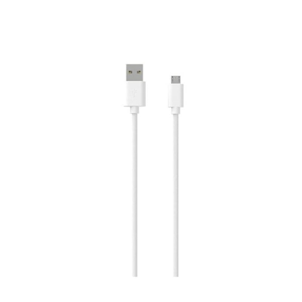 Micro-USB kaapeli USB-A 2,4A lataus ja synkronointi POP-kokoelma 1,5m Jaym Valkoinen Vit