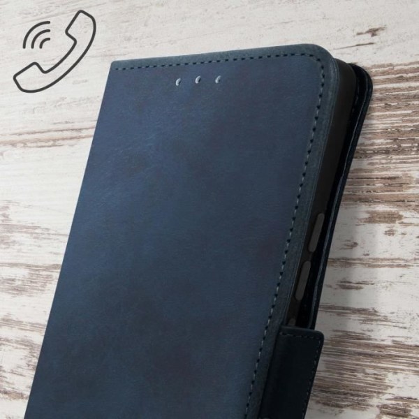 Etui - Xiaomi - Mi 11 Ultra - Syntetiskt läder - Videostativ - Kortfack Blå natt Midnattsblå