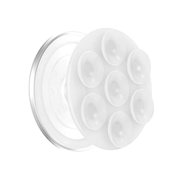 Stöd PopGrip MagSafe för Smartphone Samling Suck-Up PopSockets Transparent Vit