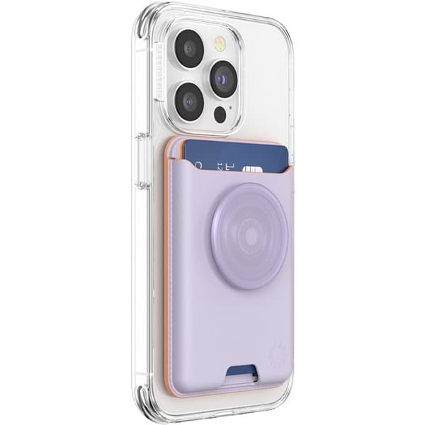 Mobilepuhelimen lisäosa Popsockets Korttipidike PopWallet MagSafe laventeli