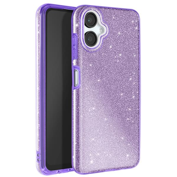 Coque - Samsung - Galaxy A06 - Slagfast - Glitrende - Lilla Lila