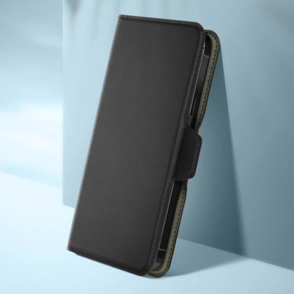 Universal imiteret læder smartphone-etui Myway sort kort- og noteholder Svart