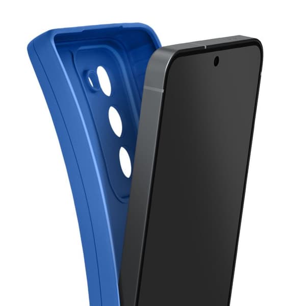 Silicone Case för Oppo A5 med Kameraförstärkning Blå Blå