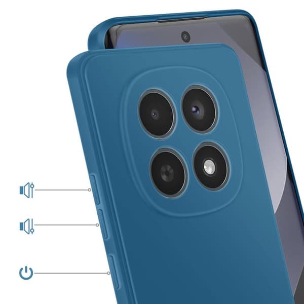 Siliconfodral för Redmi Note 15 5G / 4G, Stötsäkert, Oljeavvisande, Blå Blå