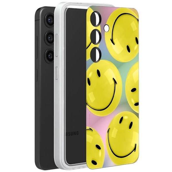 Coque Flipsuit för Samsung S24 Plus Anpassningsbar Gul Leende Samsung Gult Gul