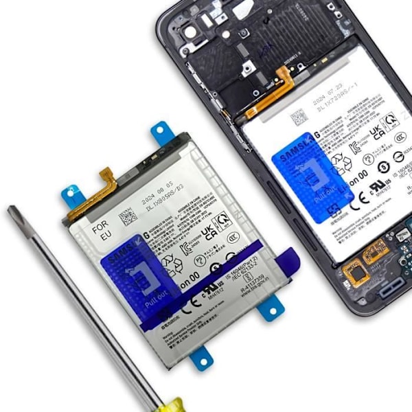 Sisäinen akku Samsung Galaxy S24 FE 4700mAh Alkuperäinen Samsung Valkoinen Vit