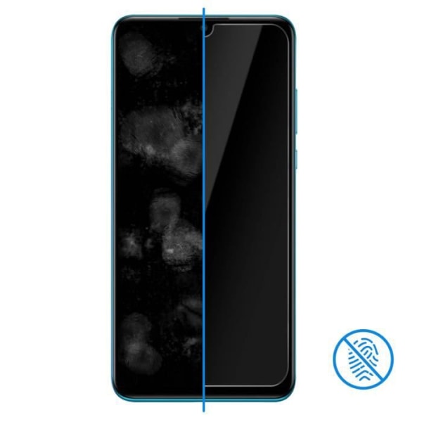 Huawei P30 Lite Skärmskydd Härdat Glas 9H Stötsäker Transparent Vit