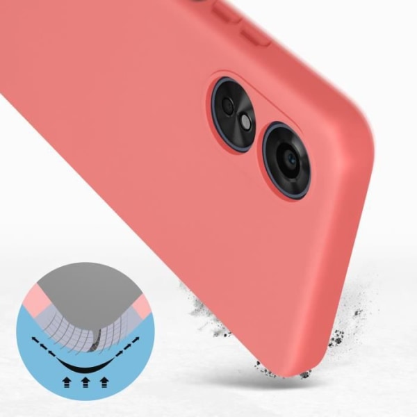 Taske til Oppo A17 Semi-rigid Soft-touch Fin Pink Rosa