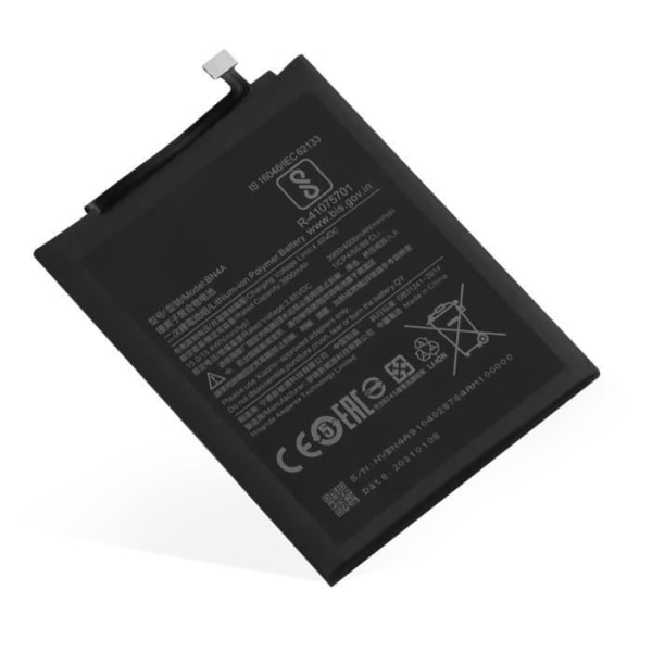 Internt batteri - Xiaomi - Redmi Note 7 - 4000mAh - Svart - Kompatibel Ersätter 46BN4AA030H8 Svart